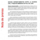 “Guerra minera” y “columnas” de manifestantes en ABC