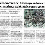 Hallada en Aragón la primera inscripción conocida en lengua celtibérica y alfabeto latino