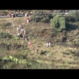 Dramáticas imágenes de gente huyendo del fuego en Portbou
