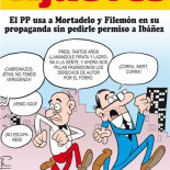 El PP usa a Mortadelo y Filemón en su propaganda sin pedirle permiso a Ibáñez