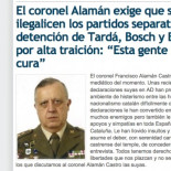 El coronel Alamán afirma que tiene el respaldo de muchos compañeros del ejército [CAT]