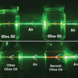 Truco para saber si un aceite de oliva es virgen extra con un puntero láser verde