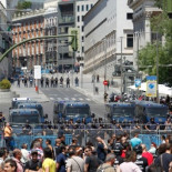 La Policía blinda el centro y limita la circulación para evitar que el #25S rodee el congreso