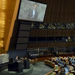 Así estaba el auditorio de la ONU para escuchar a Rajoy