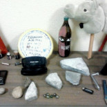 El material incautado por la policía en la manifestación del 25-S