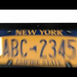 La placa de matrícula que no se deja fotografiar