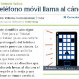 Periodismo gilipollas: los átomos son más pequeños que los electrones y el teléfono móvil llama al cáncer