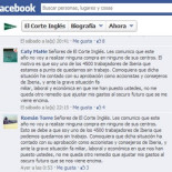 Los trabajadores de Iberia inundan de protestas el Facebook de El Corte Inglés
