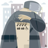 Recuento de los enemigos abatidos por los antidisturbios (viñeta)