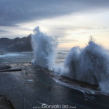 Oleaje y temporal en Donostia
