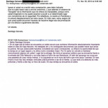 ¿Es posible saber quién envió el correo a Santiago Cervera?