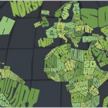 La historia lacónica del mundo: una palabra por país en un mapa