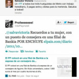 El consejero del PP y su mujer la de Bankia