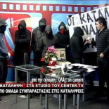 Anarquistas griegos entran en directo en un canal de televisión [GR]