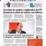 Portada de El Mundo, lunes 21/1/2013