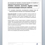 Echaniz anuncia acciones legales contra quien propague bulos por internet