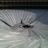 Cae parte de la cúpula provisional de Las Ventas