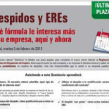 Una asesoría impartirá un seminario sobre cómo realizar despidos y ERE mejor y más baratos