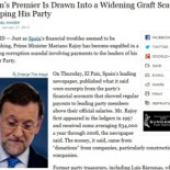 La prensa internacional califica a Rajoy como acorralado