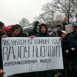 Gritos de "nuestro presidente es un delincuente" en Berlín