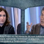 Ada Colau, a Sánchez Dragó: "Las deudas de los corruptos prescriben rápidamente, las de las familias jamás"