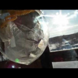 Una pompa congelandose