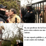 El catedrático que mandó a la mierda a la policía en la UPM: "No veía algo así desde hace 40 años"