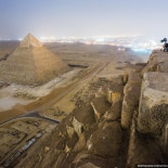 Desde lo alto de la Gran Pirámide de Egipto