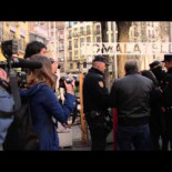 Agresión a prensa en escrache a Soraya Sáenz de Santamaría