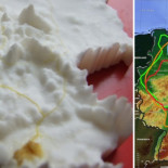 Un moho diseña mapas de carreteras con orografía 3D