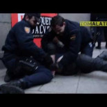 Escrache feminista a Gallardon con detenciones y agresiones de la policia