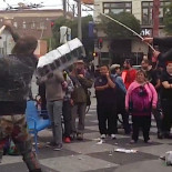 A palos con el bus de Google