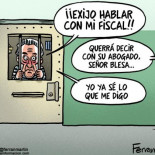 Entre rejas. Viñeta.Ferran Martín