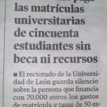 Un anónimo paga las matrículas universitarias de 50 estudiantes sin beca ni recursos