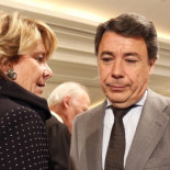 Ignacio González y Esperanza Aguirre de bronca