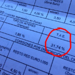 De verdadera vergüenza: 31,74% TAE de comisión