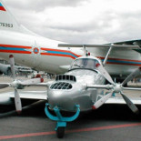 El ekranoplano "Sterj" se prepara para volar