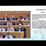 Rajoy en el congreso declarando que Bárcenas no tenía relación con el PP