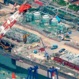 El agua radiactiva desborda el muro construido en Fukushima