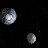Un asteroide descubierto recientemente pasará entre la Tierra y la Luna este miércoles