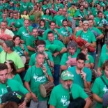 El presidente balear no hace caso a los manifestantes «porque gritan todos a la vez y no se les entiende»