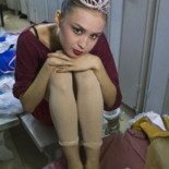 Los pies una bailarina profesional del Ballet