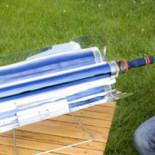 Cocina solar portátil, prepara la comida solo con el sol y en 20 minutos