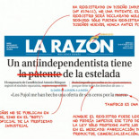 Para los que no hayáis entendido por qué la portada de La Razón de hoy es una burrada