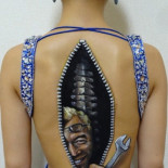 Pintura corporal, artista japonesa