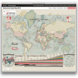 Mapa de los cables submarinos de 2013