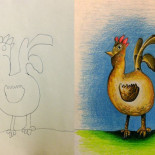 Estos niños dejaron que su papá coloreara sus dibujos. Este fue el resultado [ENG]