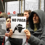 Mensaje a Julio Ariza de los trabajadores en huelga de Intereconomía: "Domingos a misa, los lunes a robar"