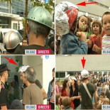 Los antiantenas de la ikastola Ibaiondo de Vitoria llevan gorros protectores de papel de aluminio