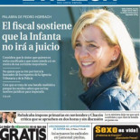 Portada de La Razón - Palabra de Pedro Horrach: el fiscal sostiene que la Infanta no irá a juicio